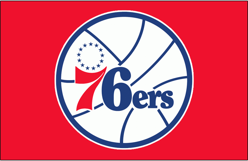 Philadelphia 76ers 1977-1997 Primary Dark Logo fabric transfer